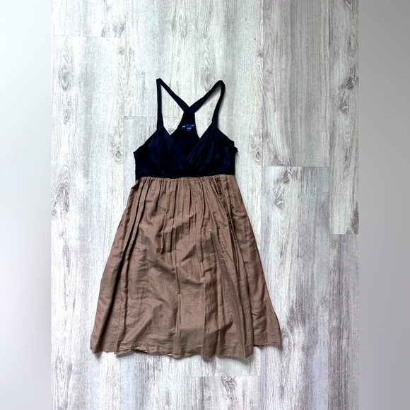 GAP Elegant Black and Brown silk and cotton Dress size 4 - Picture 1 of 4